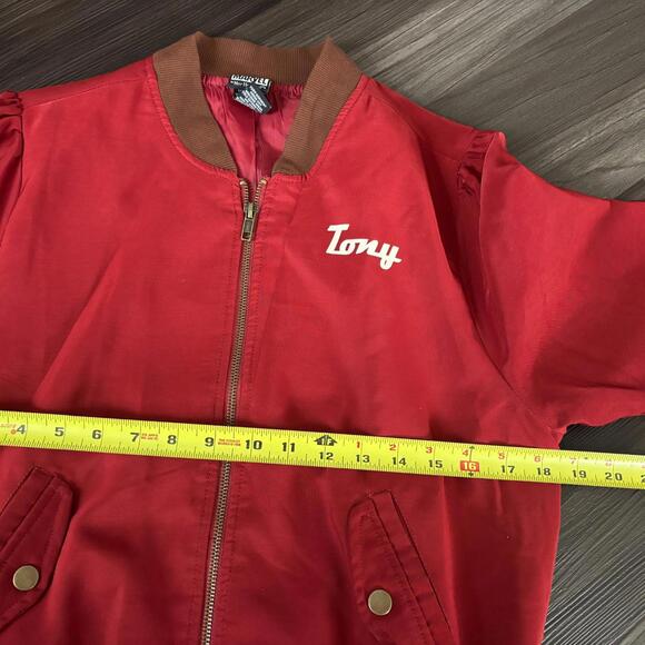 Marvel By Her Universe Iron Man Bomber Jacket Tony Stark Size Medium Rust Red - Picture 5 of 7